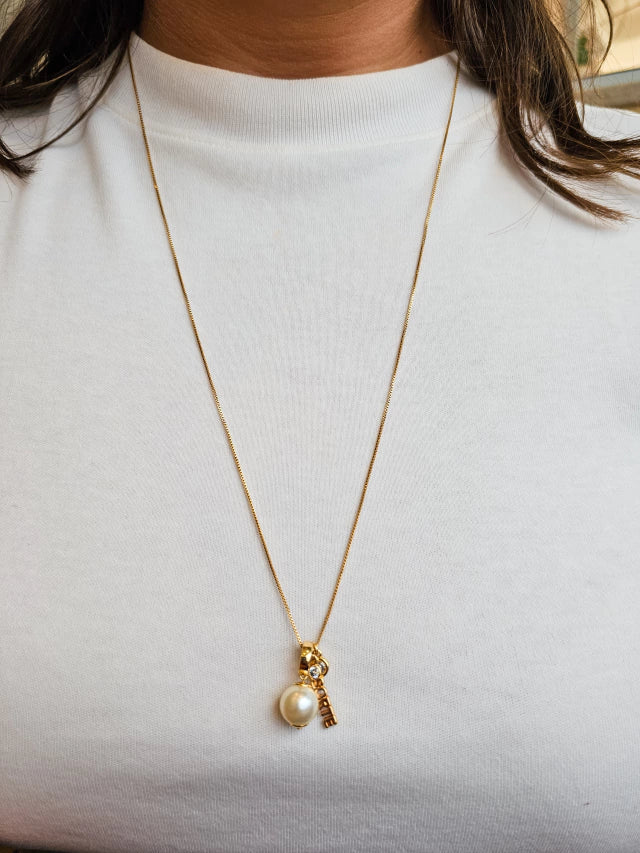 Colar Patuá 55 cm Banho Ouro 18k