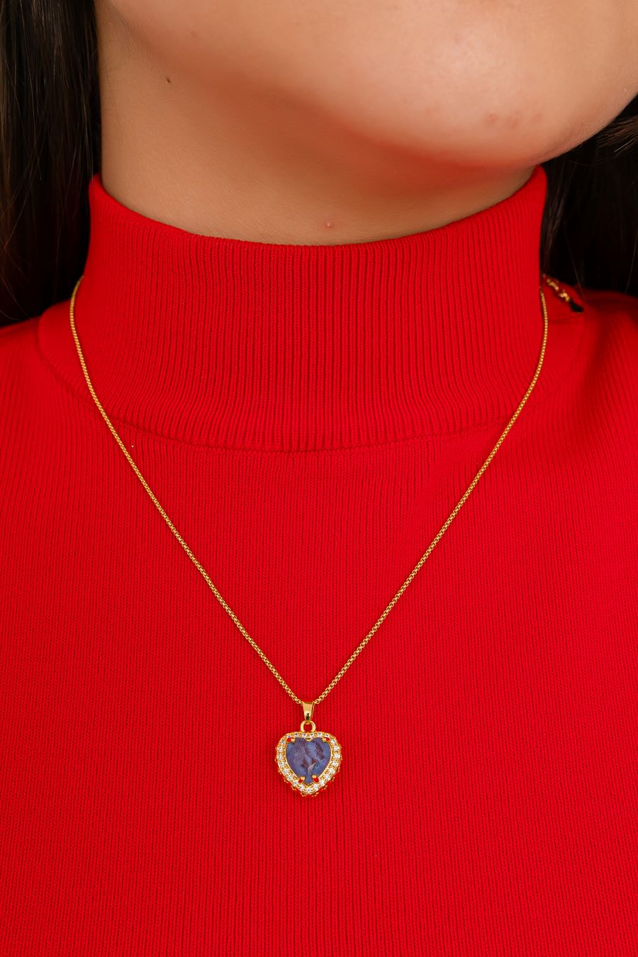 Conjunto Coração Safira