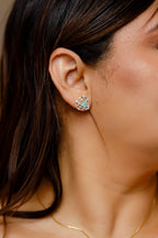 Conjunto Coração Cristal Menta
