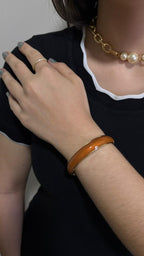 Bracelete resinado cores variadas