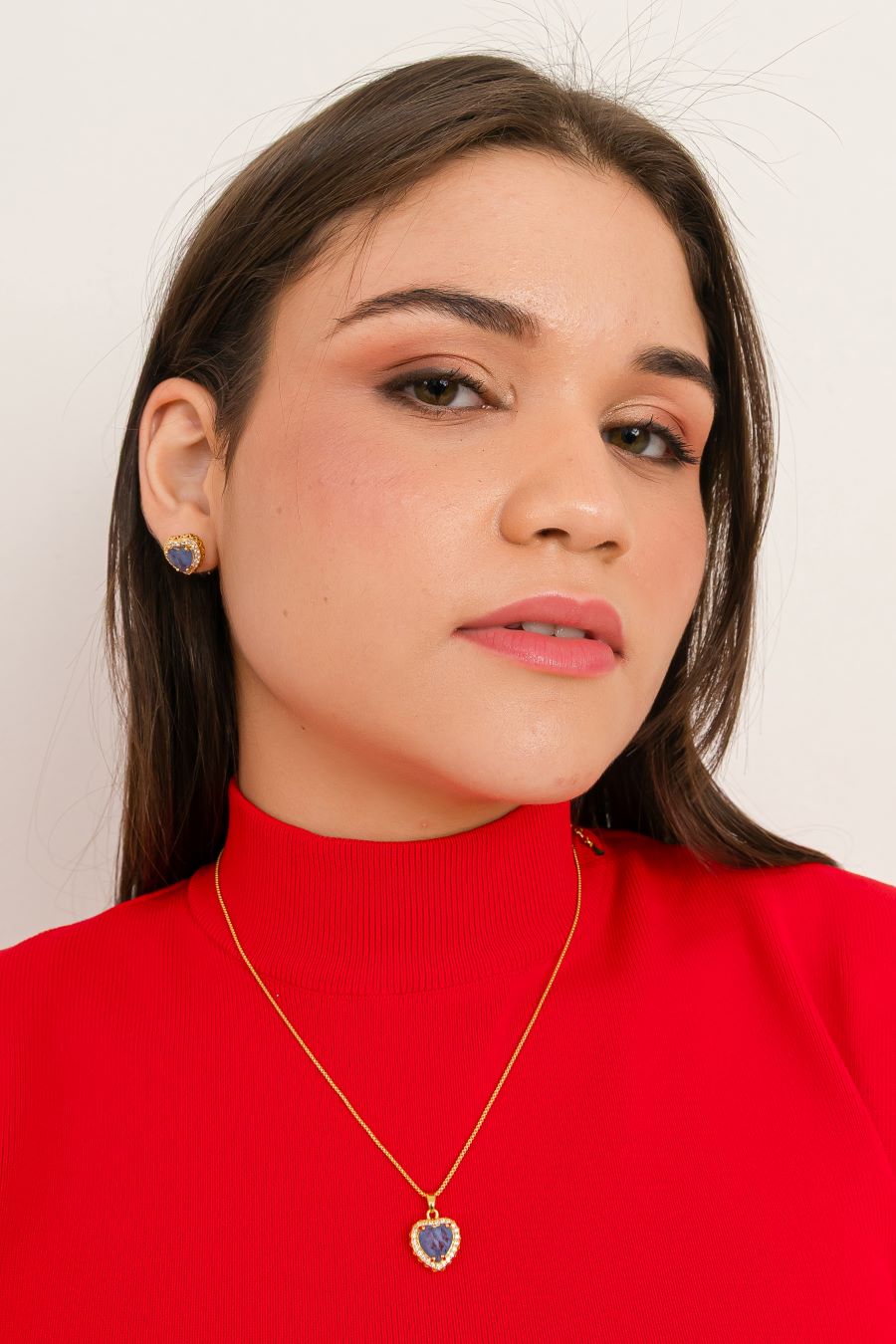 Conjunto Coração Safira