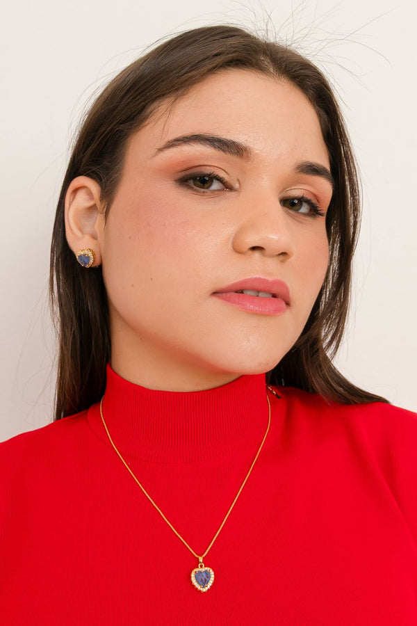 Conjunto Coração Safira
